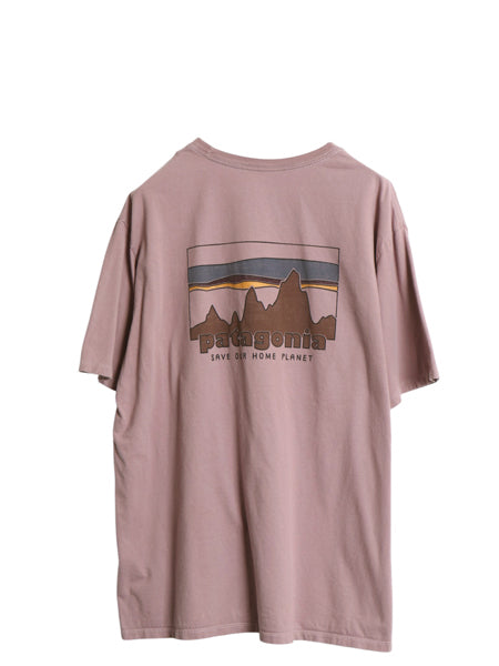 パタゴニア 両面 プリント 半袖 Tシャツ メンズ L 古着 24年製 アウトドア バックプリント グラフィック カットソー オーガニック コットン