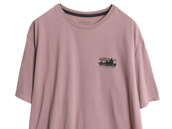 パタゴニア 両面 プリント 半袖 Tシャツ メンズ L 古着 24年製 アウトドア バックプリント グラフィック カットソー オーガニック コットン