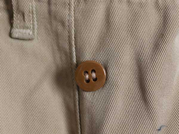40s ★ 米軍実物 USMC チノ パンツ 実寸 29 27 / ヴィンテージ ミリタリー バックポケット無し マリンコープ ストレート コットン チノパン