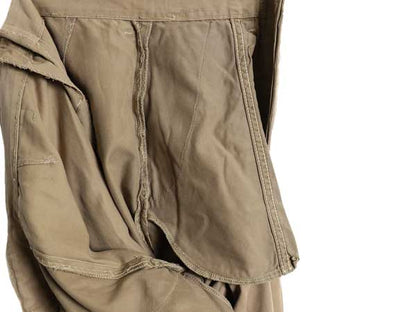 40s ★ 米軍実物 USMC チノ パンツ 実寸 29 27 / ヴィンテージ ミリタリー バックポケット無し マリンコープ ストレート コットン チノパン