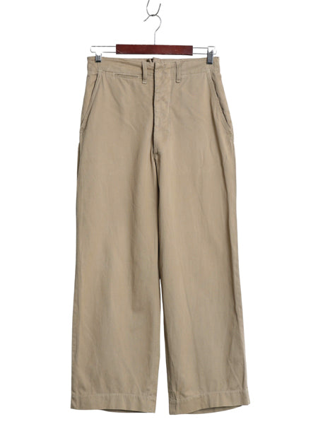 40s ★ 米軍実物 USMC チノ パンツ 実寸 29 27 / ヴィンテージ ミリタリー バックポケット無し マリンコープ ストレート コットン チノパン