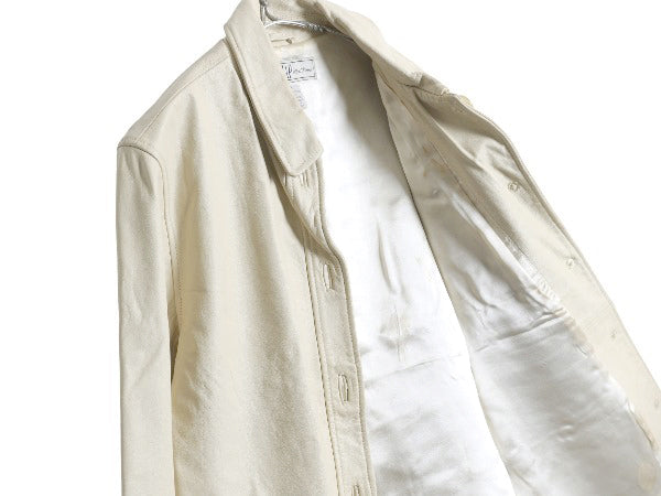 90s オールド ギャップ 本革 レザー ジャケット レディース M / 革ジャン カバーオール ブルゾン ジャンパー ボックス シンプル ナチュラル