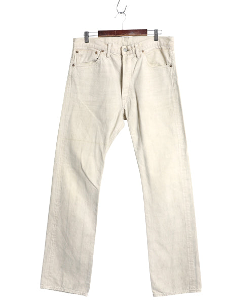 ダブルアールエル ラルフローレン セルビッチ カラー デニム パンツ メンズ 34 34 USA製 ヴィンテージ 加工 ヒゲ ストレート ジーンズ 赤耳