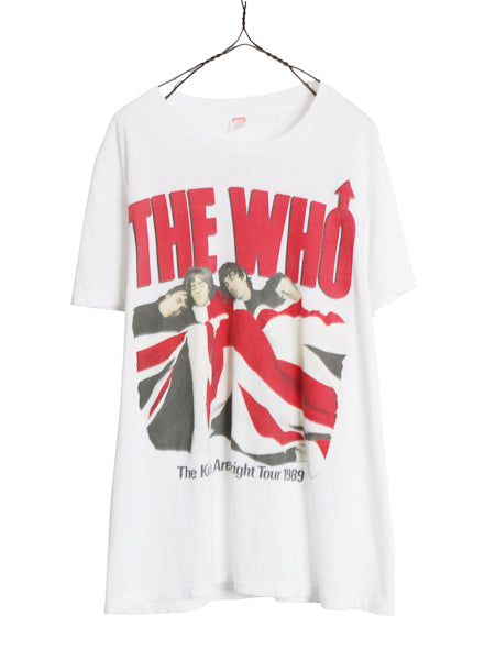 80s USA製 ★ The Who ツアー イラスト プリント Tシャツ メンズ L 小さめ M / ヴィンテージ 当時物 オフィシャル バンド ロック モッズ 白