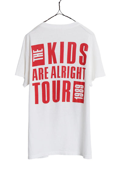 80s USA製 ★ The Who ツアー イラスト プリント Tシャツ メンズ L 小さめ M / ヴィンテージ 当時物 オフィシャル バンド ロック モッズ 白