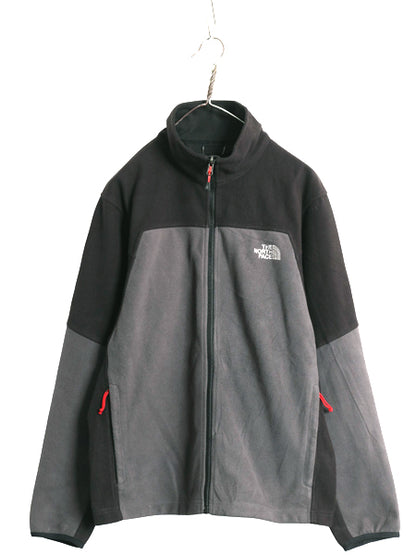 ノースフェイス WIND WALL フリース ジャケット メンズ М / 古着 アウトドア ジャンパー ブルゾン フルジップ ハイネック ツートン 黒 灰