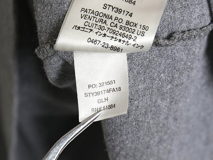 パタゴニア 両面 プリント 半袖 Tシャツ メンズ XXL / 18年製 アウトドア P6 ボックスロゴ バックプリント シンプル 大きいサイズ グレー