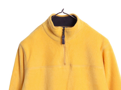 00s オールド ギャップ ハーフジップ フリース ジャケット メンズ レディース S / プルオーバー ハイネック ブルゾン ジャンパー イエロー