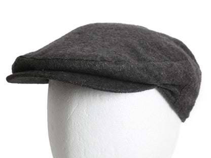 デッドストック キャメルヘア ハンチング キャップ メンズ レディース L / XL 帽子 無地 シンプル 中綿 ライナー付き 大きいサイズ Amicale