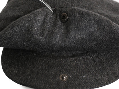 デッドストック キャメルヘア ハンチング キャップ メンズ レディース L / XL 帽子 無地 シンプル 中綿 ライナー付き 大きいサイズ Amicale