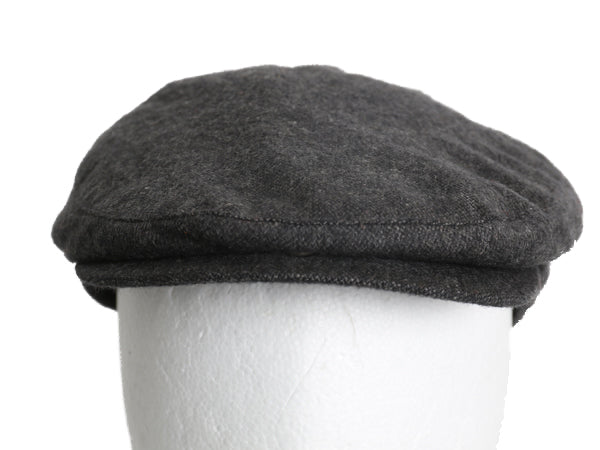 デッドストック キャメルヘア ハンチング キャップ メンズ レディース L / XL 帽子 無地 シンプル 中綿 ライナー付き 大きいサイズ Amicale