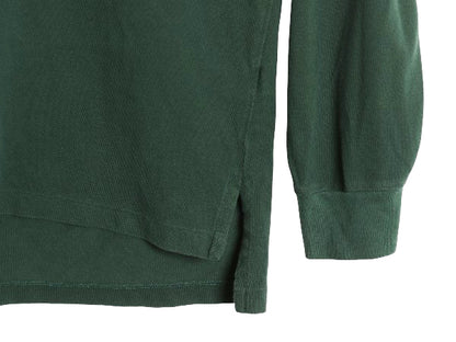 00s ポロ ラルフローレン 鹿の子 長袖 ポロシャツ メンズ XL 古着 オールド 長袖シャツ コットン カットソー ワンポイント 大きいサイズ 緑