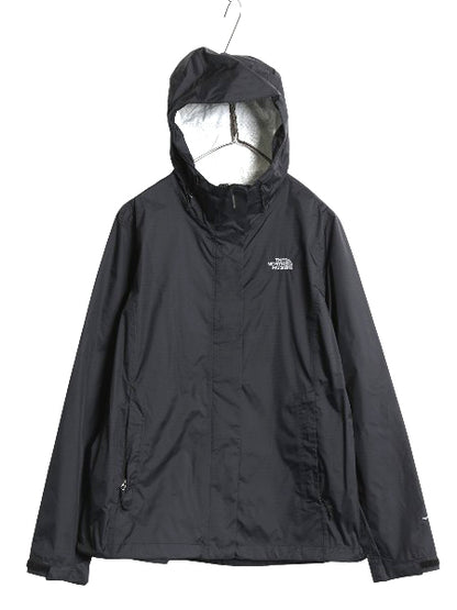 US企画 ノースフェイス ベンチャー 2 ジャケット レディース L マウンテンパーカー ナイロン DRYVENT ジャンパー パッカブル ハイネック 黒