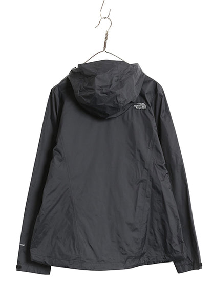 US企画 ノースフェイス ベンチャー 2 ジャケット レディース L マウンテンパーカー ナイロン DRYVENT ジャンパー パッカブル ハイネック 黒