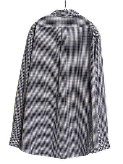 90s ラルフローレン チェック 長袖 ボタンダウン シャツ メンズ XL / オールド 長袖シャツ コットン カジュアル ワイシャツ 大きいサイズ