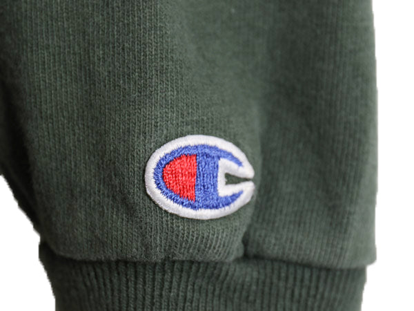 90s USA製 チャンピオン カレッジ プリント 長袖 Tシャツ メンズ L / オールド ヘビーウェイト コットン ロンT DARTMOUTH 目付き グリーン