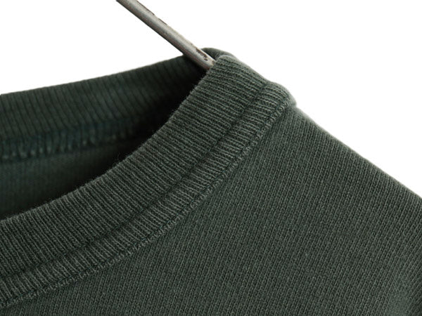 90s USA製 チャンピオン カレッジ プリント 長袖 Tシャツ メンズ L / オールド ヘビーウェイト コットン ロンT DARTMOUTH 目付き グリーン
