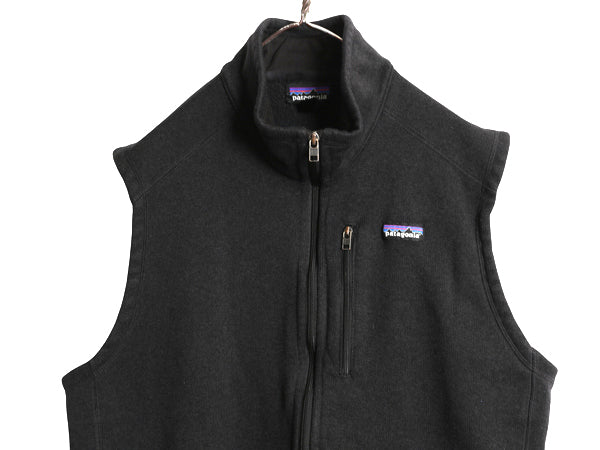 パタゴニア ベターセーター ベスト メンズ XXL / 19年製 フリース セーター 前開き フルジップ 重ね着 ワンポイント 大きいサイズ ブラック