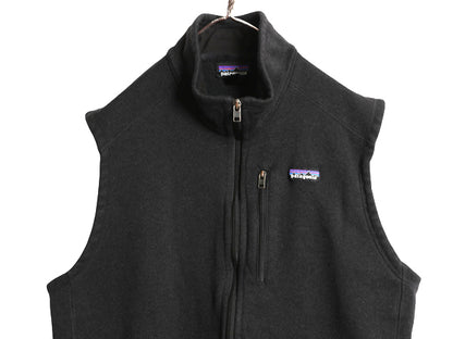 パタゴニア ベターセーター ベスト メンズ XXL / 19年製 フリース セーター 前開き フルジップ 重ね着 ワンポイント 大きいサイズ ブラック