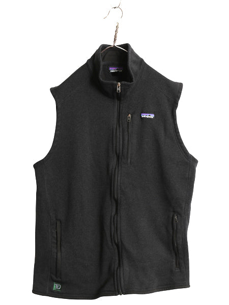 パタゴニア ベターセーター ベスト メンズ XXL / 19年製 フリース セーター 前開き フルジップ 重ね着 ワンポイント 大きいサイズ ブラック