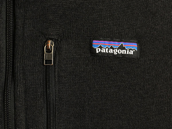 パタゴニア ベターセーター ベスト メンズ XXL / 19年製 フリース セーター 前開き フルジップ 重ね着 ワンポイント 大きいサイズ ブラック