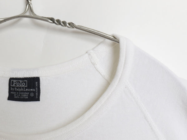 00s ポロ ラルフローレン 半袖 Tシャツ メンズ XL / オールド ヴィンテージ モデル ワンポイント シングルステッチ 大きいサイズ ホワイト