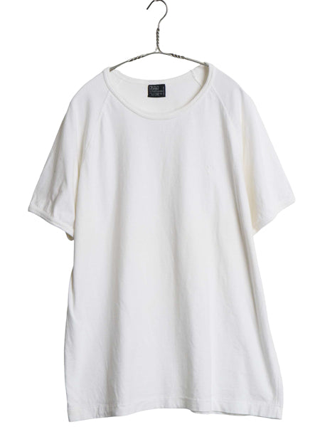 00s ポロ ラルフローレン 半袖 Tシャツ メンズ XL / オールド ヴィンテージ モデル ワンポイント シングルステッチ 大きいサイズ ホワイト
