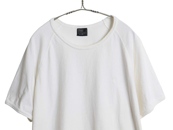 00s ポロ ラルフローレン 半袖 Tシャツ メンズ XL / オールド ヴィンテージ モデル ワンポイント シングルステッチ 大きいサイズ ホワイト