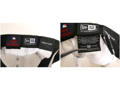 デッドストック ニューエラ ヤンキース ベースボール キャップ メンズ M L / 帽子 MLB オフィシャル 39 THIRTY 大リーグ 野球 ストライプ