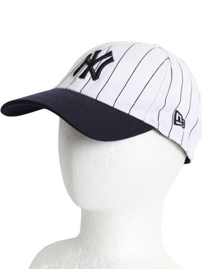 デッドストック ニューエラ ヤンキース ベースボール キャップ メンズ M L / 帽子 MLB オフィシャル 39 THIRTY 大リーグ 野球 ストライプ