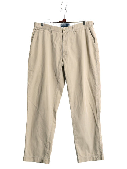 90s ポロ ラルフローレン コットン チノ パンツ 36 30.5 / オールド スラックス チノパン ストレート ノータック アーミー タイプ ベージュ