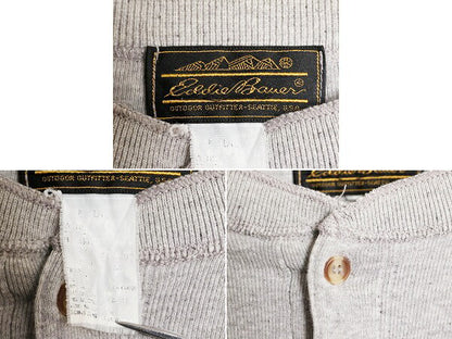 80s エディーバウアー ヘンリーネック 長袖 Tシャツ メンズ M 80年代 ヴィンテージ EDDIE BAUER ロンT ストレッチ アンダーシャツ 2トーン