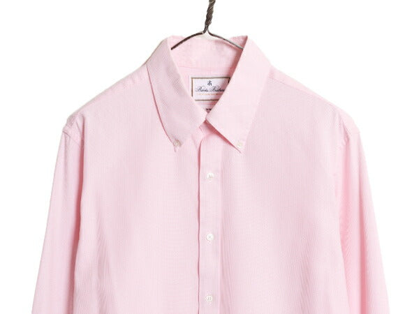 最高級 ブルックスブラザーズ × トーマスメイソン 長袖 ボタンダウン シャツ メンズ L 程/ Brooks Brothers THOMAS MASON コットン ドレス