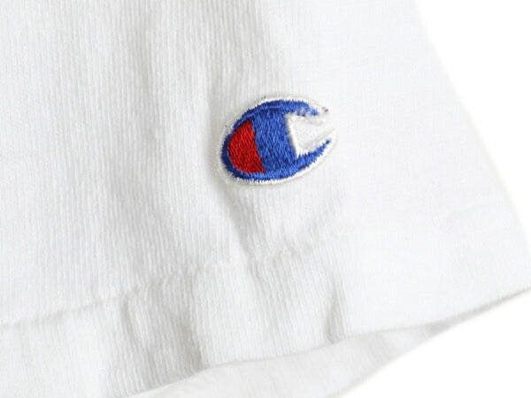 80s USA製 ■ チャンピオン 100% コットン ロゴ プリント Tシャツ メンズ M / Champion 80年代 ビンテージ トリコタグ シングルステッチ 白