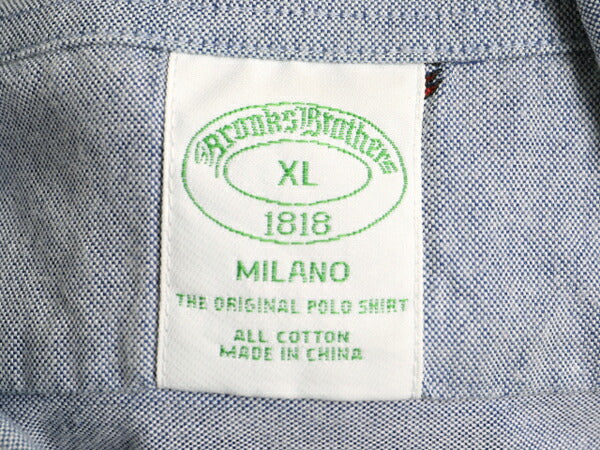 ■ ブルックスブラザーズ ロブスター モノグラム オックスフォード 半袖 ボタンダウン シャツ メンズ XL / Brooks Brothers 総柄 プリント