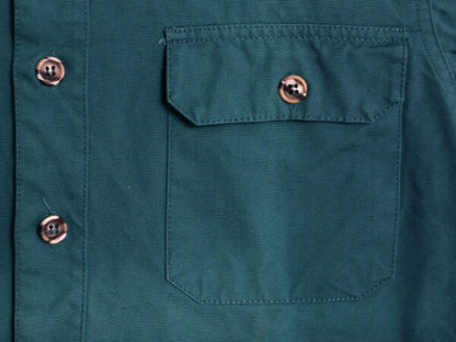 80s デカタグ パタゴニア コットン キャンバス 長袖 シャツ メンズ S 古着 80年代 ヴィンテージ Patagonia 旧タグ ワーク アウトドア 無地