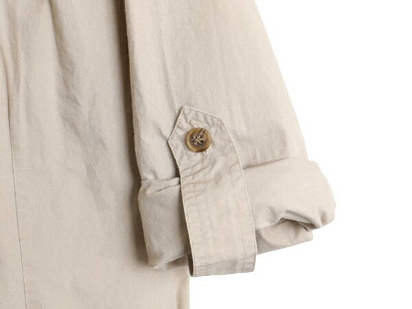 80s バナナリパブリック サファリ シャツ ハーフ コート レディース M ヴィンテージ BANANA REPUBLIC 旧タグ ブッシュ ジャケット コットン