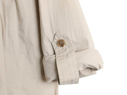 80s バナナリパブリック サファリ シャツ ハーフ コート レディース M ヴィンテージ BANANA REPUBLIC 旧タグ ブッシュ ジャケット コットン