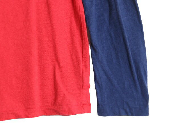 ポロ ラルフローレン ヘンリーネック 長袖 ベースボール Tシャツ ボーイズ L メンズ XS 程/ ヴィンテージ モデル ロンT ラグラン ツートン