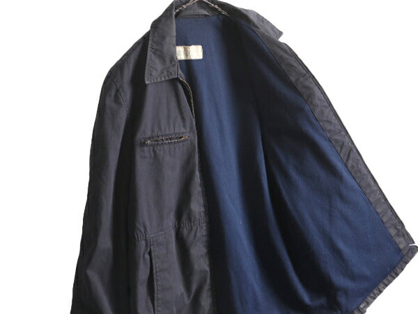 70s 72年製 USN ネイビー サブマリン ジャケット メンズ S 古着 70年代 ヴィンテージ ユーティリティ ミリタリー NAVY 軍物 ジャンパー 紺