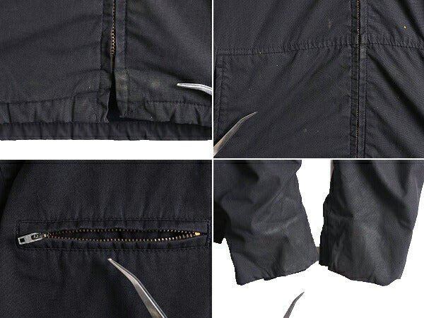 70s 72年製 USN ネイビー サブマリン ジャケット メンズ S 古着 70年代 ヴィンテージ ユーティリティ ミリタリー NAVY 軍物 ジャンパー 紺