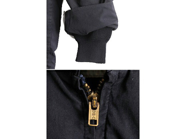 70s 72年製 USN ネイビー サブマリン ジャケット メンズ S 古着 70年代 ヴィンテージ ユーティリティ ミリタリー NAVY 軍物 ジャンパー 紺