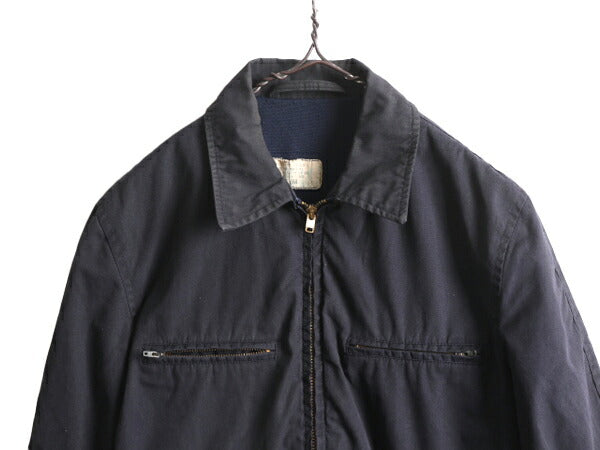 70s 72年製 USN ネイビー サブマリン ジャケット メンズ S 古着 70年代 ヴィンテージ ユーティリティ ミリタリー NAVY 軍物 ジャンパー 紺