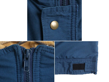 70s ウールリッチ 中綿 ベスト メンズ L / 古着 70年代 ヴィンテージ WOOLRICH 白タグ 襟 コーデュロイ チェック ライナー付き 前開き 紺
