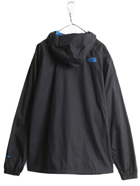 ノースフェイス HYVENT ナイロン マウンテン パーカー ジャケット メンズ XL 古着 The North Face アウトドア ジャンパー マンパ フード 黒