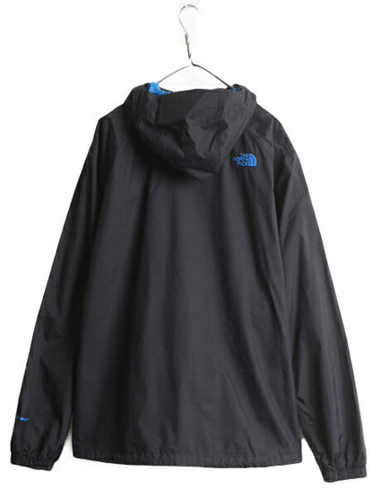 ノースフェイス HYVENT ナイロン マウンテン パーカー ジャケット メンズ XL 古着 The North Face アウトドア ジャンパー マンパ フード 黒