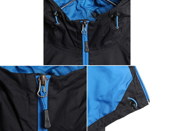 ノースフェイス HYVENT ナイロン マウンテン パーカー ジャケット メンズ XL 古着 The North Face アウトドア ジャンパー マンパ フード 黒