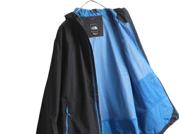 ノースフェイス HYVENT ナイロン マウンテン パーカー ジャケット メンズ XL 古着 The North Face アウトドア ジャンパー マンパ フード 黒