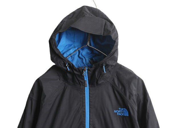 ノースフェイス HYVENT ナイロン マウンテン パーカー ジャケット メンズ XL 古着 The North Face アウトドア ジャンパー マンパ フード 黒