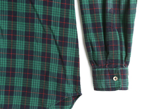80s USA製 エルエルビーン タータン チェック フランネル シャツ メンズ XL 古着 ヴィンテージ LLBean 長袖シャツ ネルシャツ 大きいサイズ